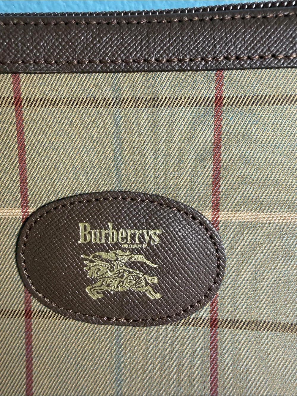 NWT Vintage Burberrys House Check Pouch Clutch